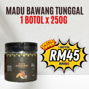 MADU BAWANG TUNGGAL - Set trial (1 botol 250gram)